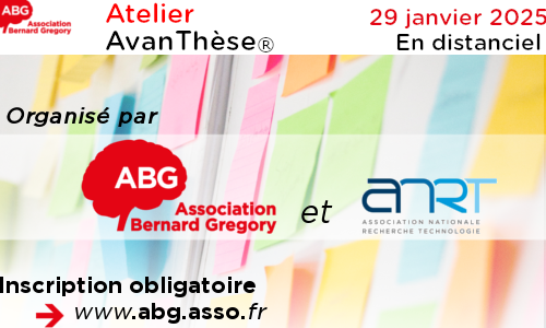 Image de la session "Atelier AvanThèse ABG-ANRT"